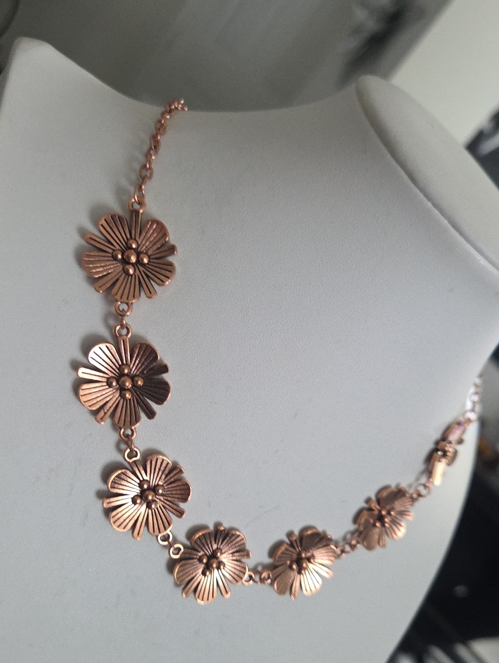 Paparazzi Poppin Poppies Copper Necklace NWT - Picture 2 of 4